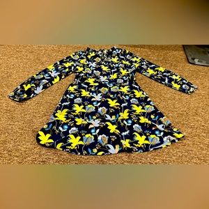 LOFT Vibrant Floral Maxi Dress - Yellow and Blue